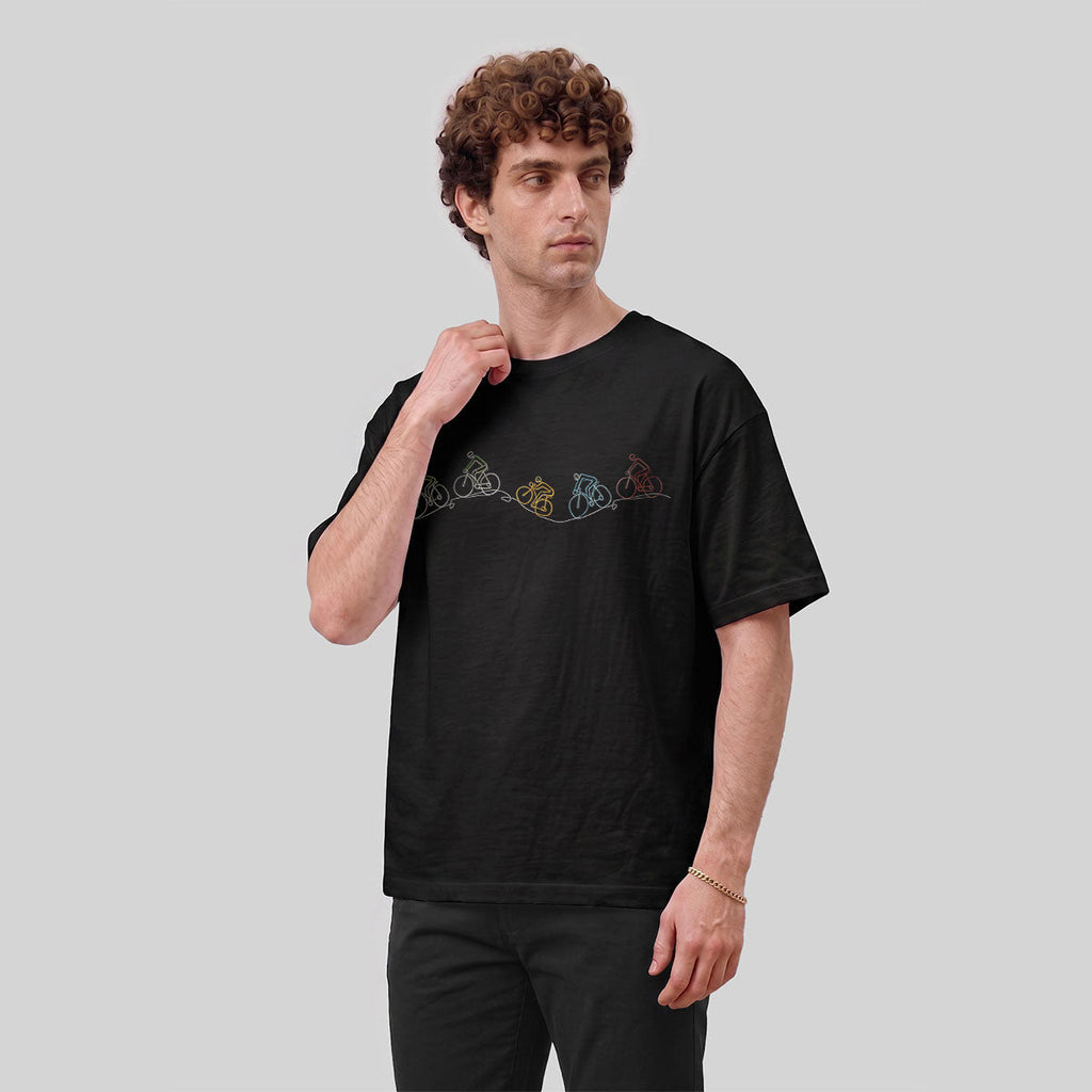 Fun Cycling Graphic Casual Skin-friendly T-Shirt