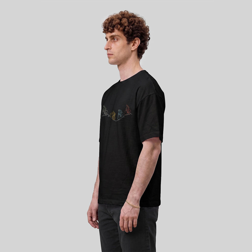 Fun Cycling Graphic Casual Skin-friendly T-Shirt