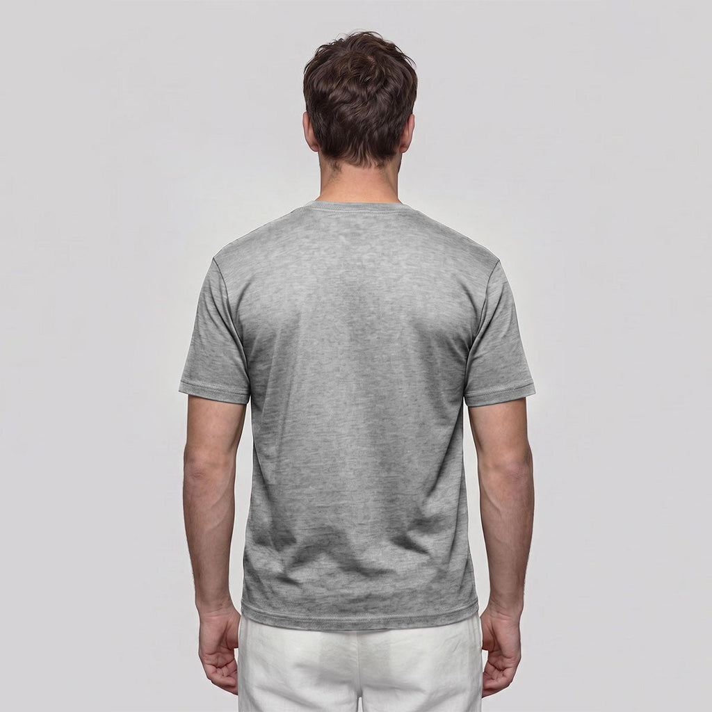 Free-Flying Birds Print Casual Cotton T-Shirt