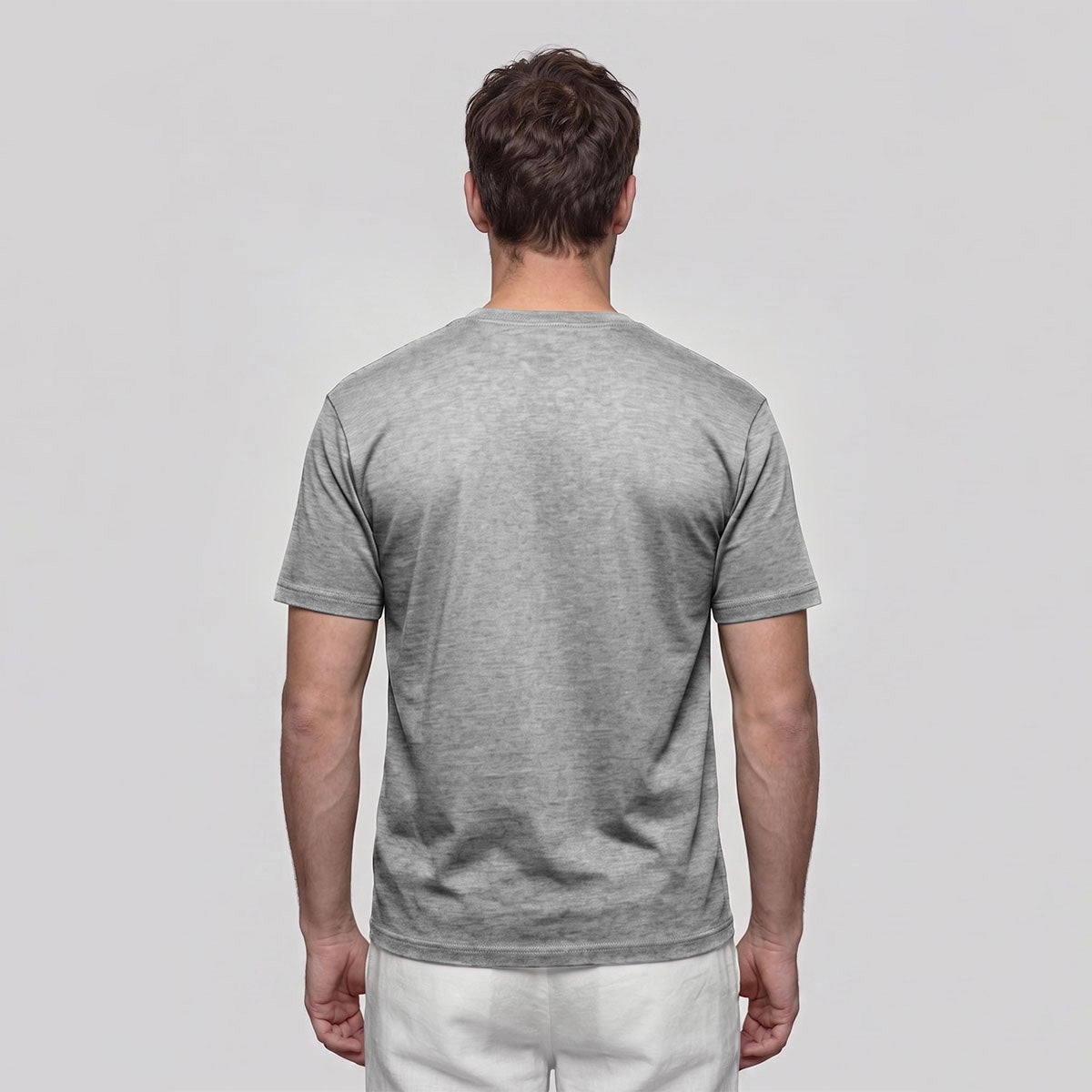 Free-Flying Birds Print Casual Cotton T-Shirt