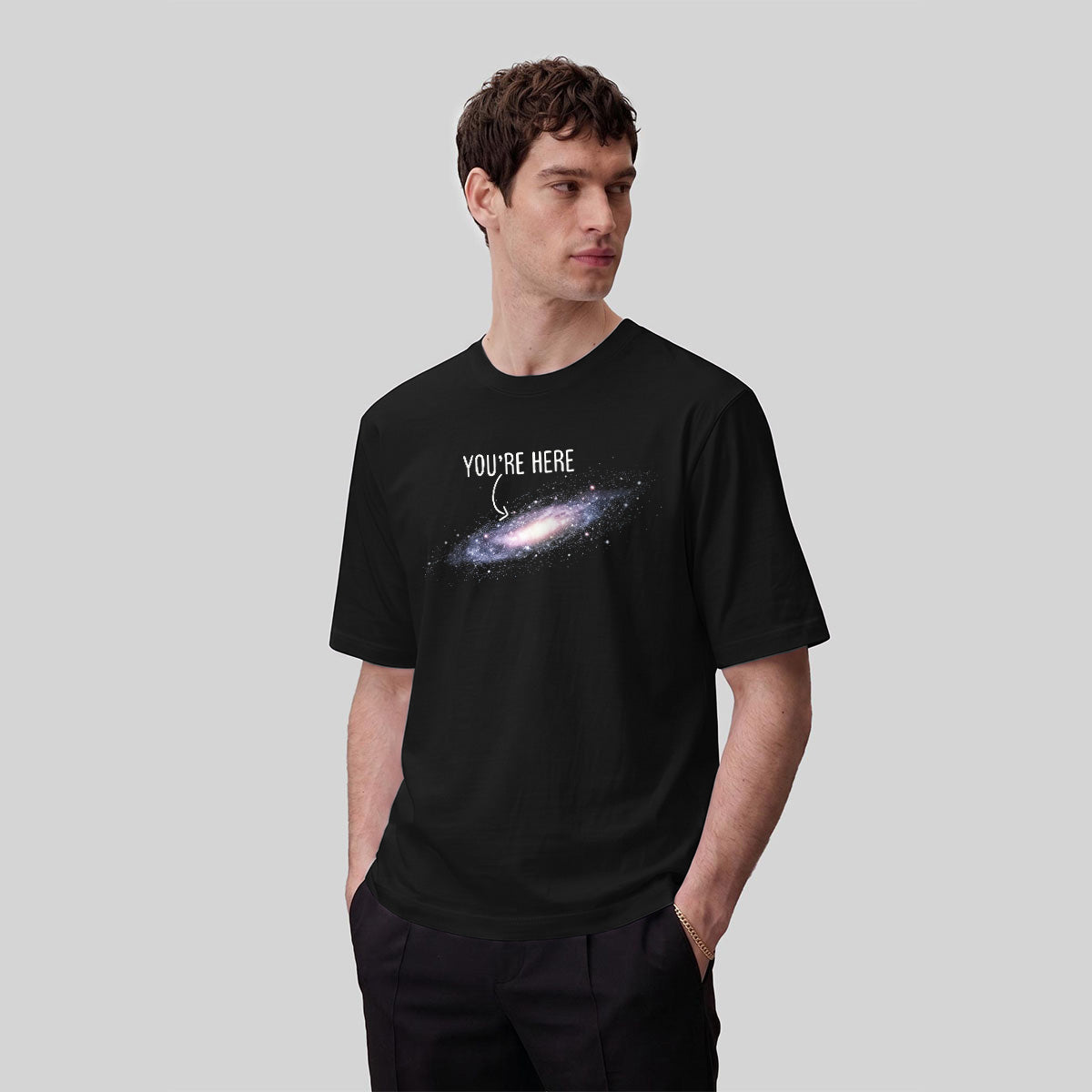 Galaxy Dream Print Casual Cotton T-Shirt