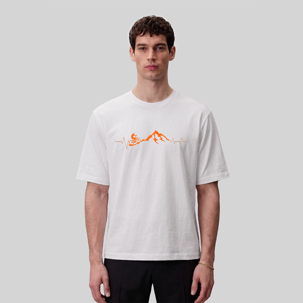 Cycling Challenge Print Premium Cotton Casual T-Shirt