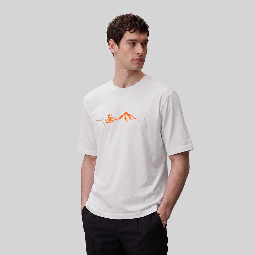 Cycling Challenge Print Premium Cotton Casual T-Shirt