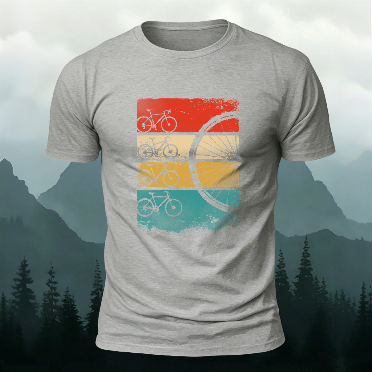 Bicycle Graphic Outdoor Comfortable Breathable T-Shirt