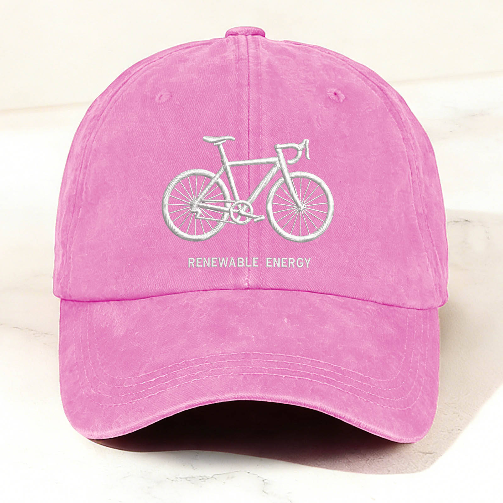Bicycle Graphic Faux Embroidery Casual Trendy Cap