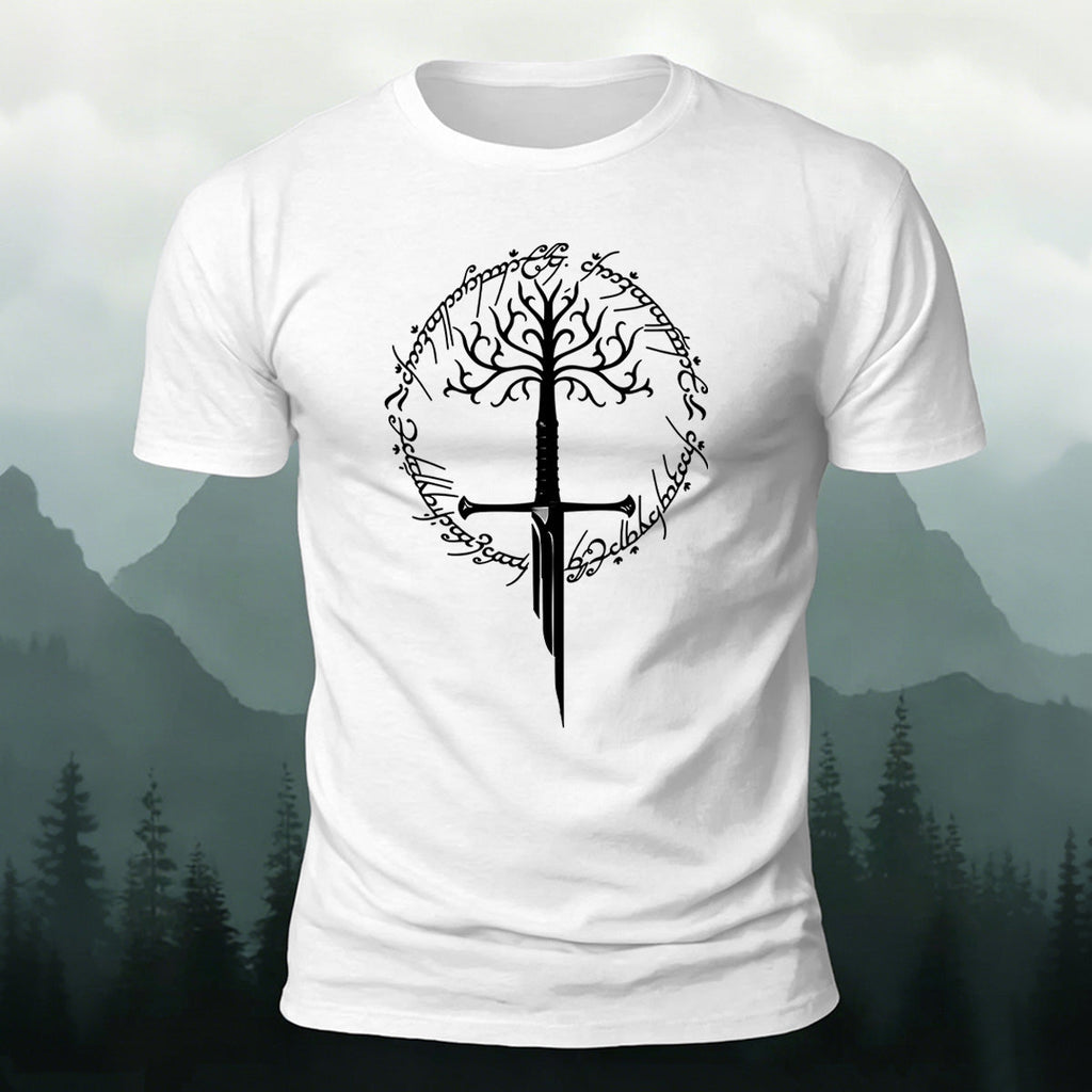 Artistic Pattern Minimalist Premium Cotton T-Shirt