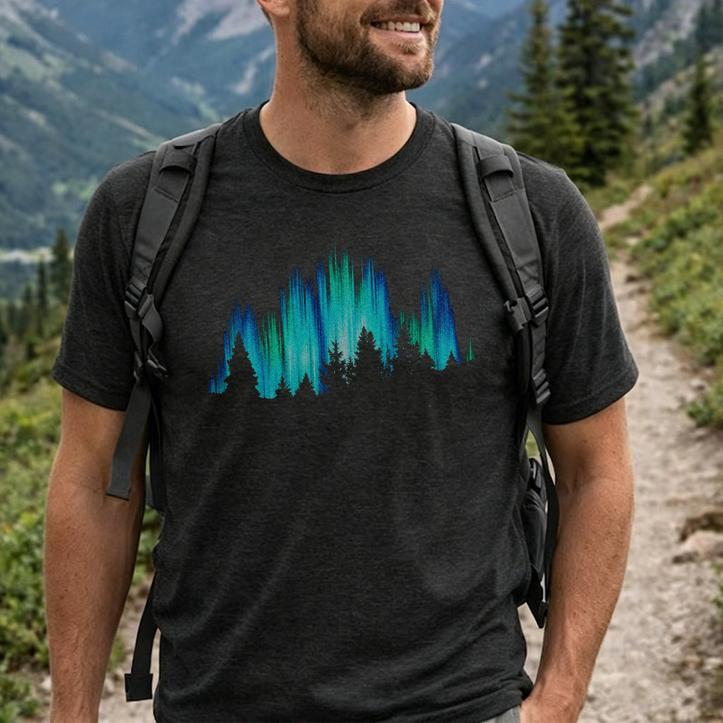 Gorgeous Night View Print Natural Style Breathable T-Shirt