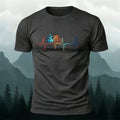 Bicycle Color Print Natural Soft-touch Feel T-Shirt