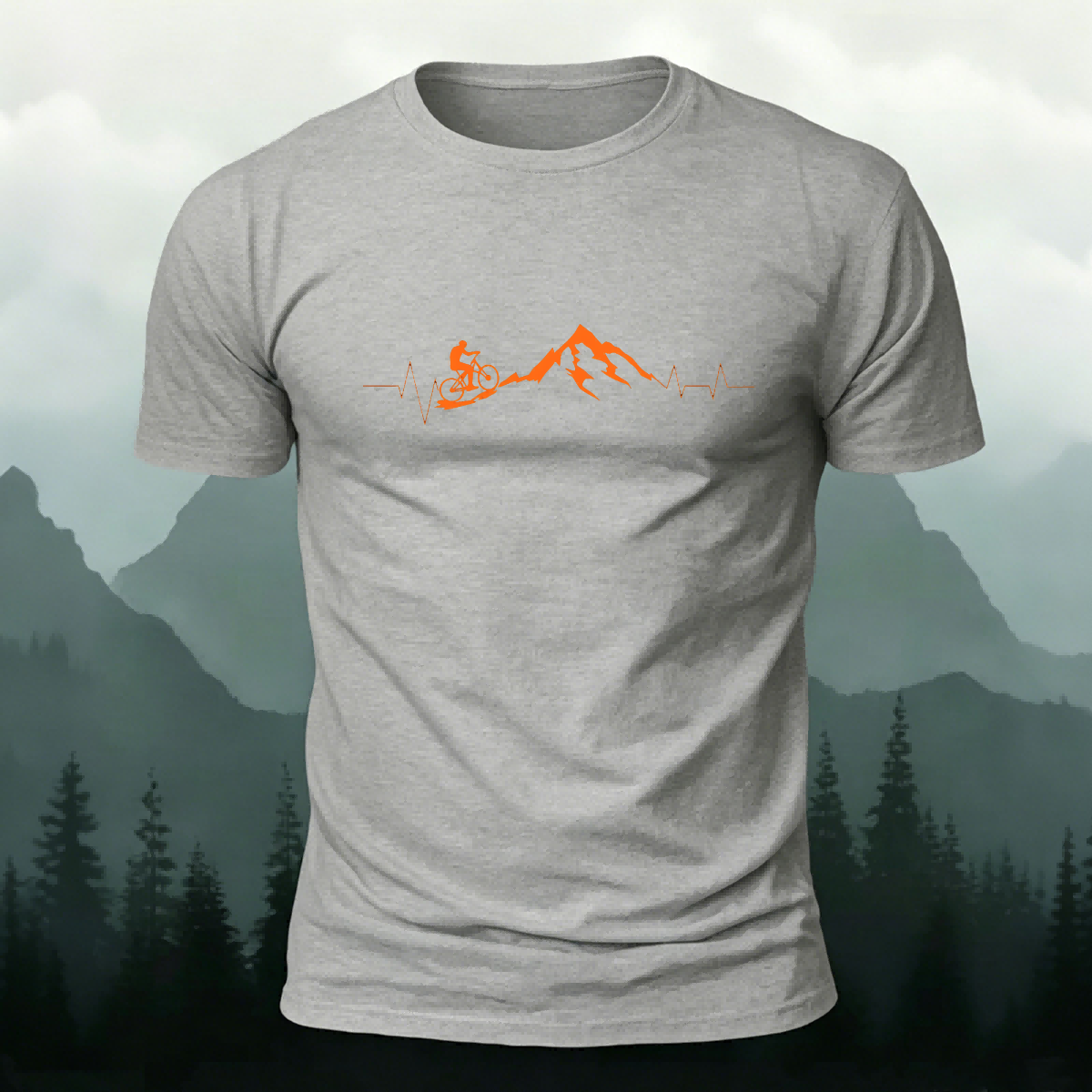 Cycling Challenge Print Premium Cotton Casual T-Shirt
