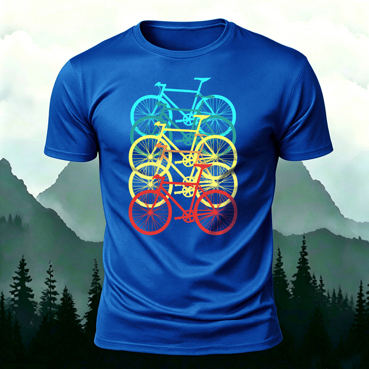 Bicycle Graphic Outdoor Soft Premium Cotton T-Shirt