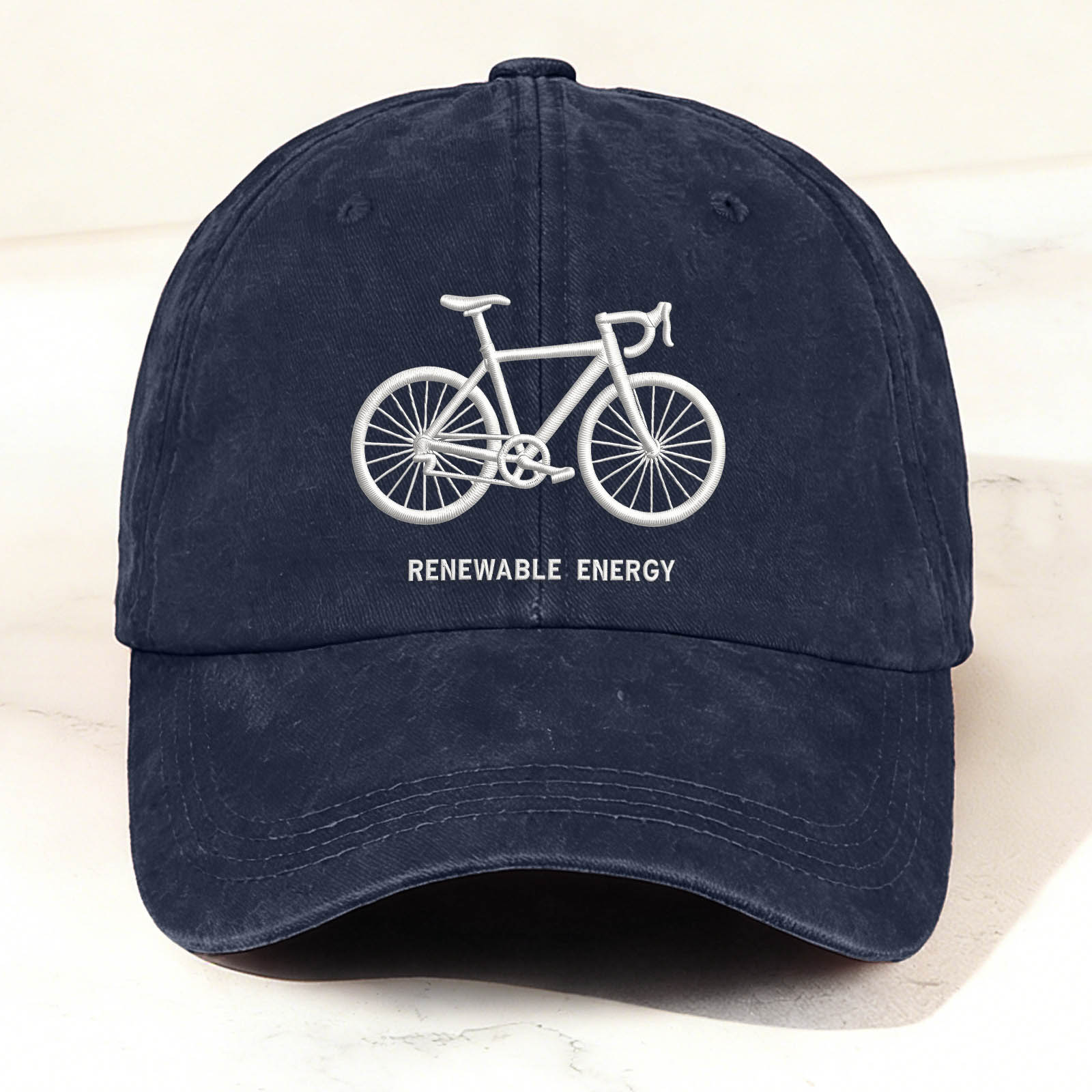 Bicycle Graphic Faux Embroidery Casual Trendy Cap