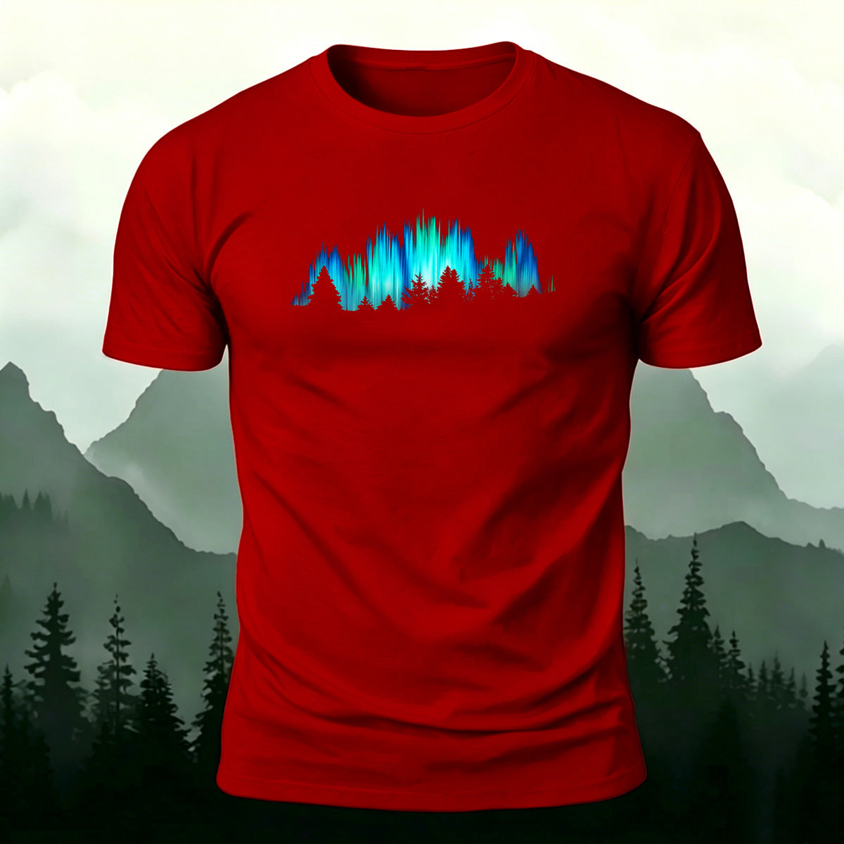 Gorgeous Night View Print Natural Style Breathable T-Shirt
