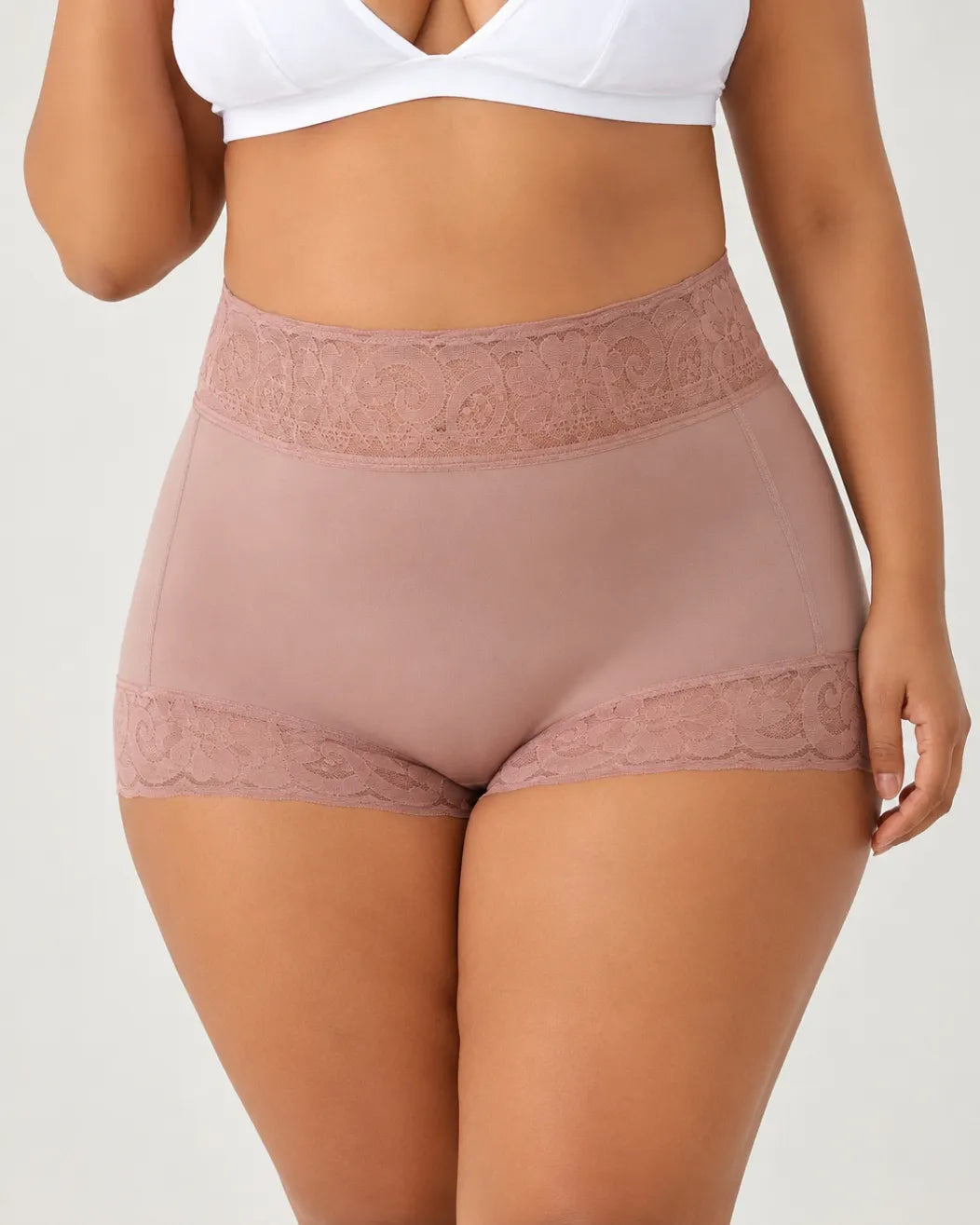 Women High Waist Lace Tummy Control Shaper Panties