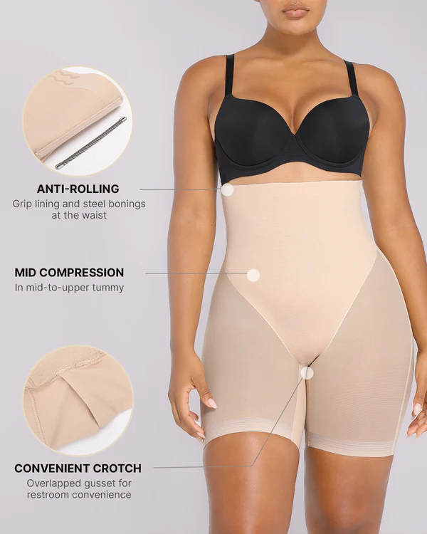 Breathable Tummy Control High-Waist Butt Lifter Shapewear