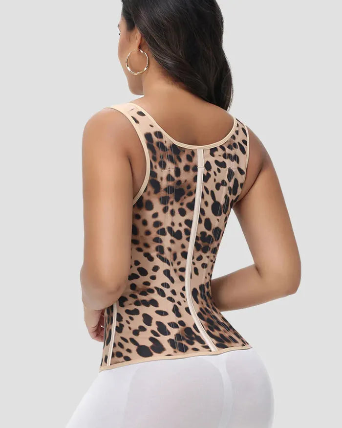 Zipper Double Steel Bone Tummy Control Waist Trainer
