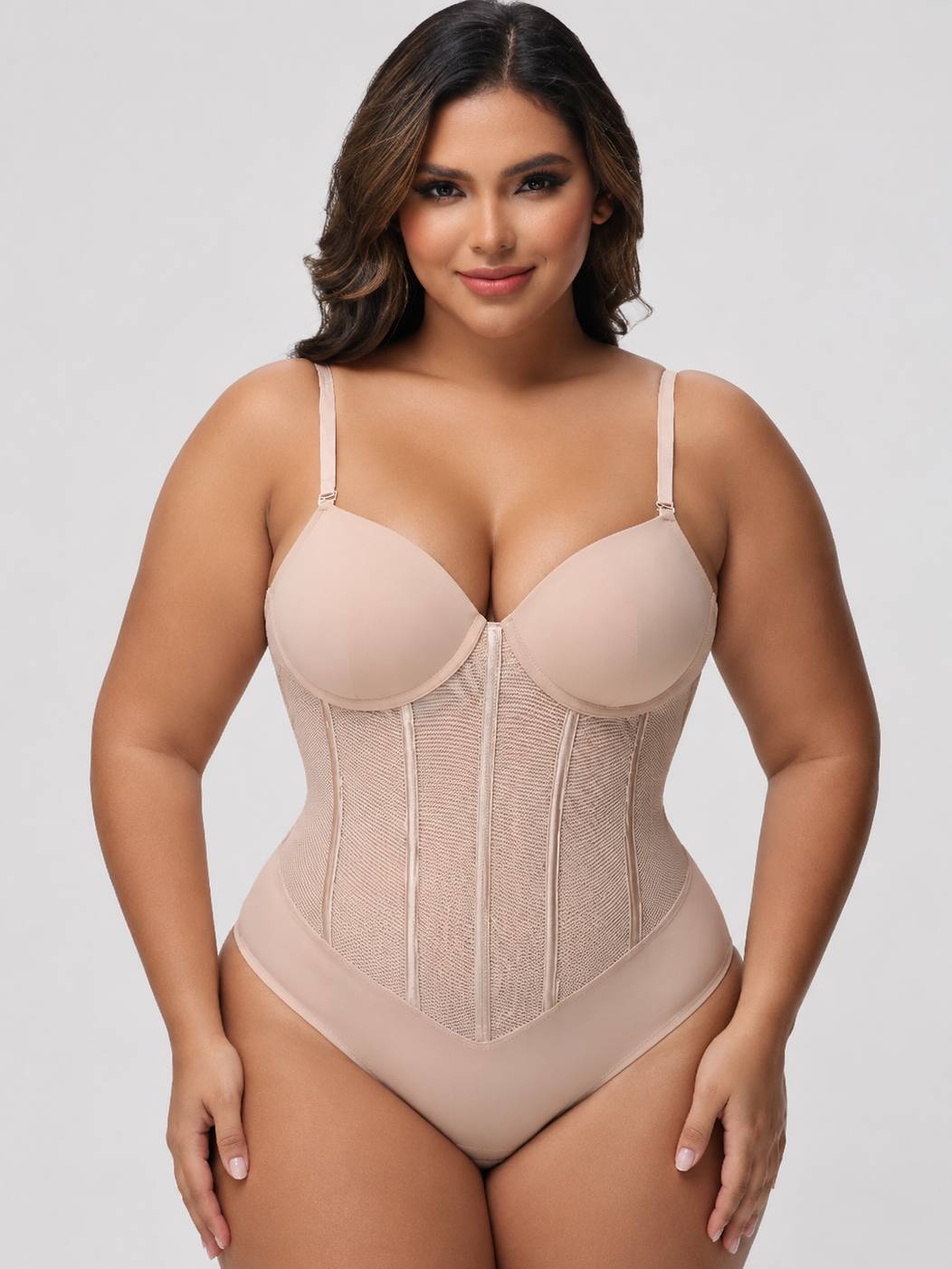 Strap Open Back Waist Cinching Butt Lift Shapeware