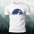Alien Spaceship Pattern Skin-Friendly Casual T-Shirt