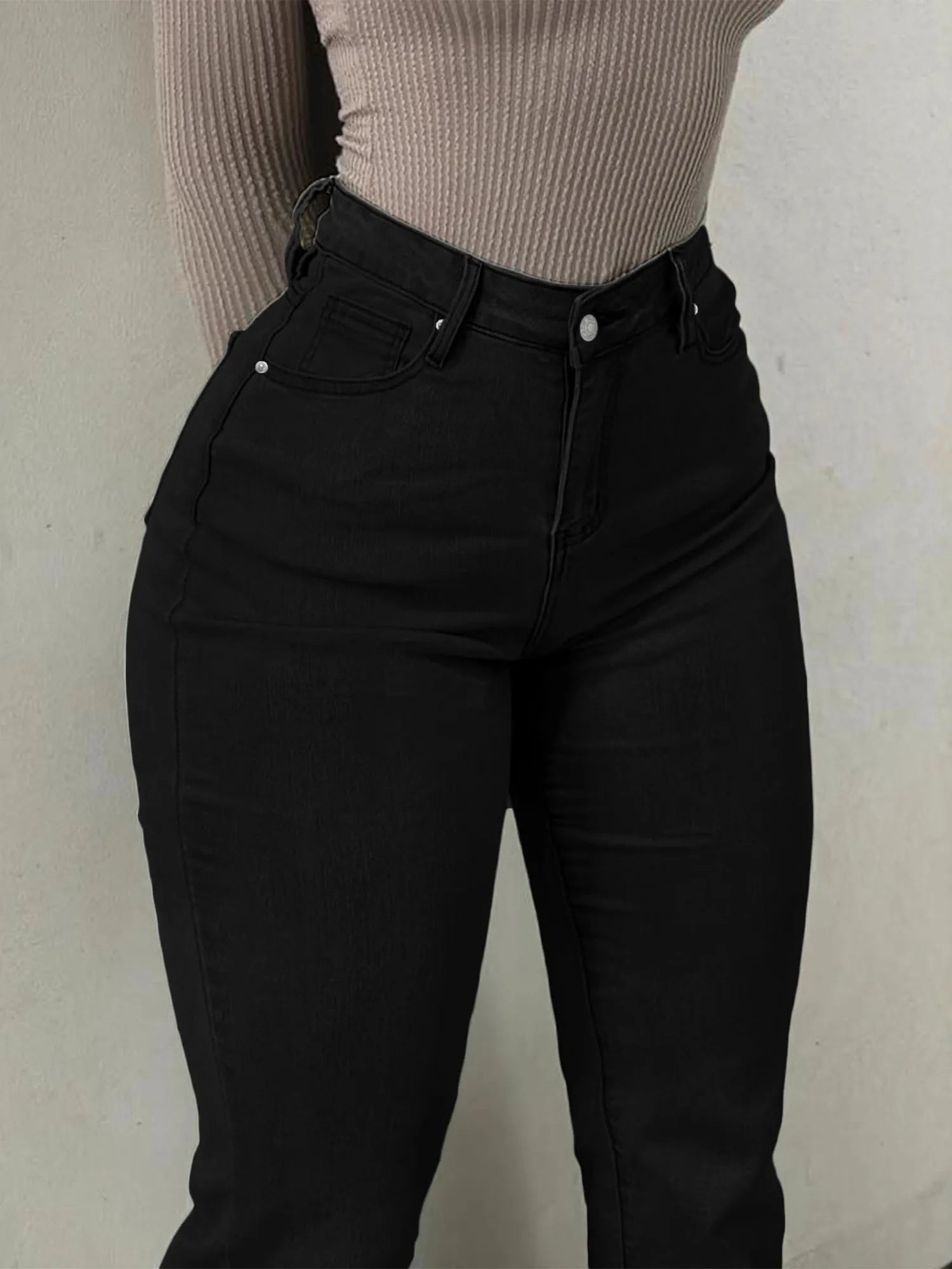 Women High Waist Stretch Slim Butt Lifting Flare Jeans