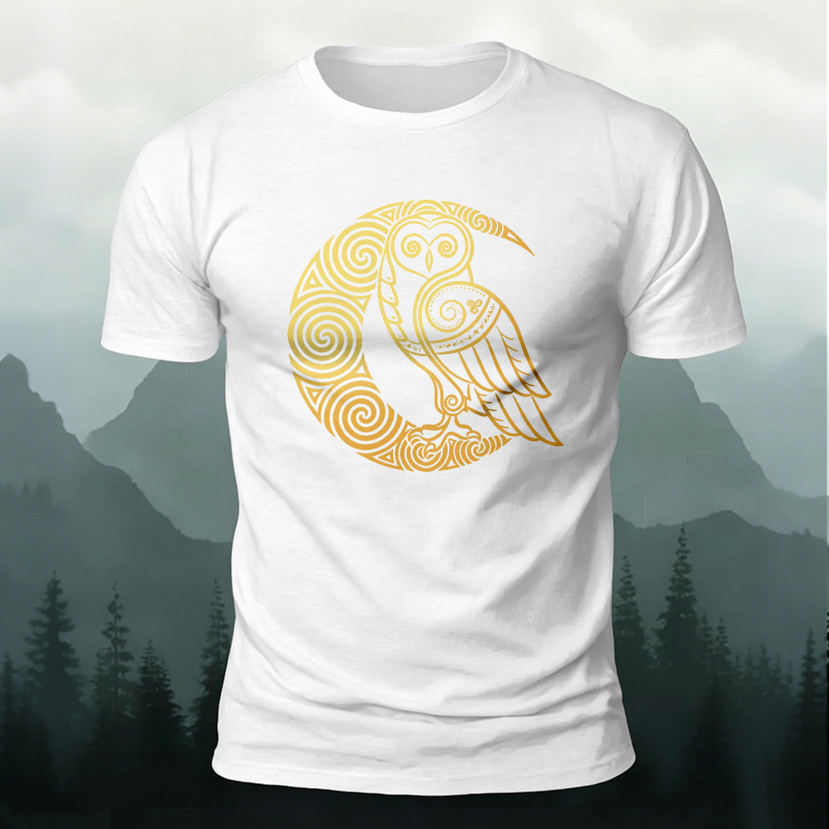 Cartoon Bird Pattern Breathable Material Casual T-shirt