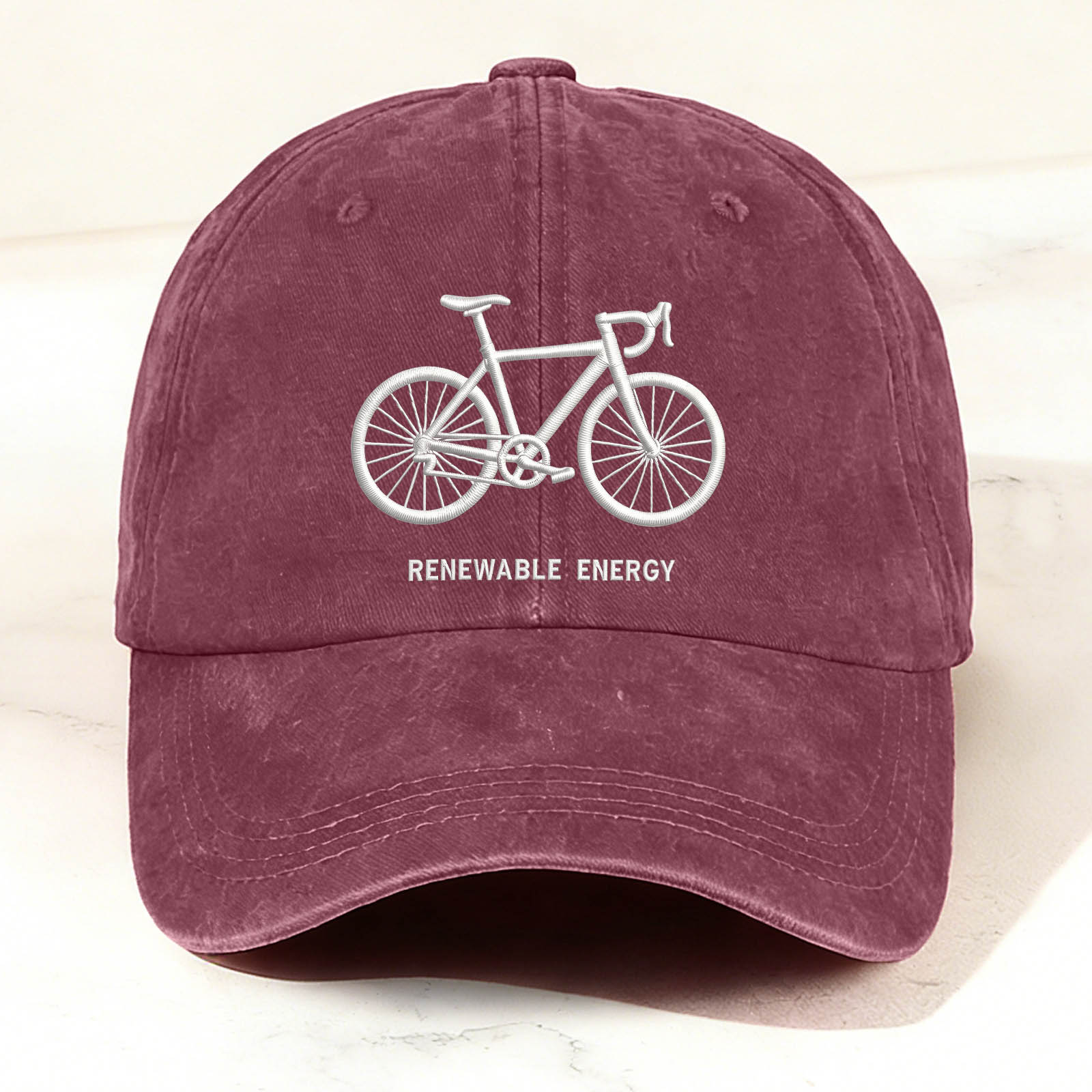 Bicycle Graphic Faux Embroidery Casual Trendy Cap