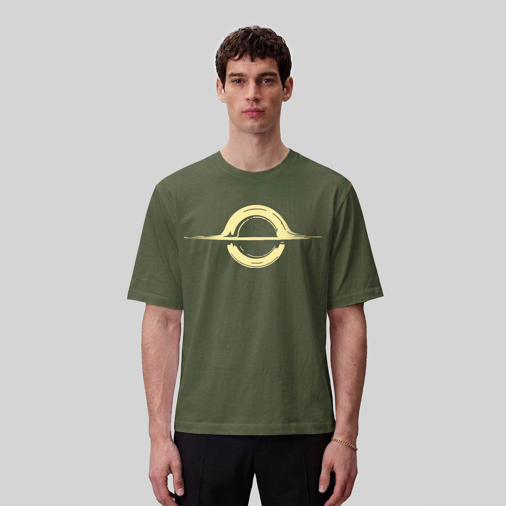 Abstract Sun Moon Graphic Minimalist Premium Cotton Tee