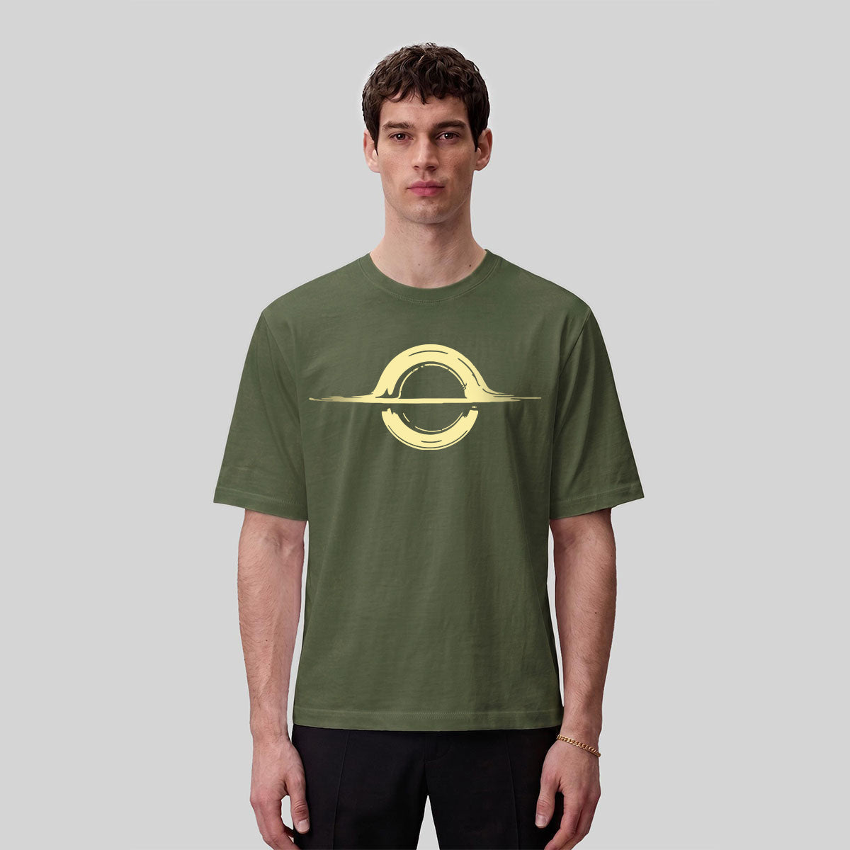 Abstract Sun Moon Graphic Minimalist Premium Cotton Tee