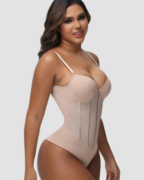 Strap Open Back Waist Cinching Butt Lift Shapeware