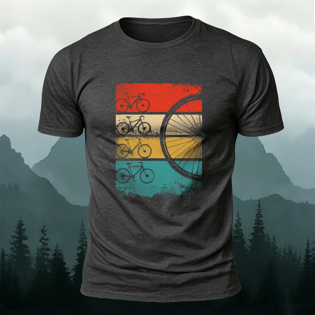 Bicycle Graphic Outdoor Comfortable Breathable T-Shirt