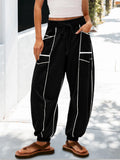 Women Loose Casual Drawstring Jogger Pants