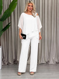 Women Off Shoulder Irregular Elegant Casual Set