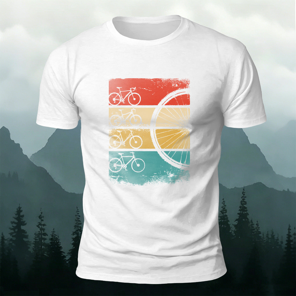 Bicycle Graphic Outdoor Comfortable Breathable T-Shirt