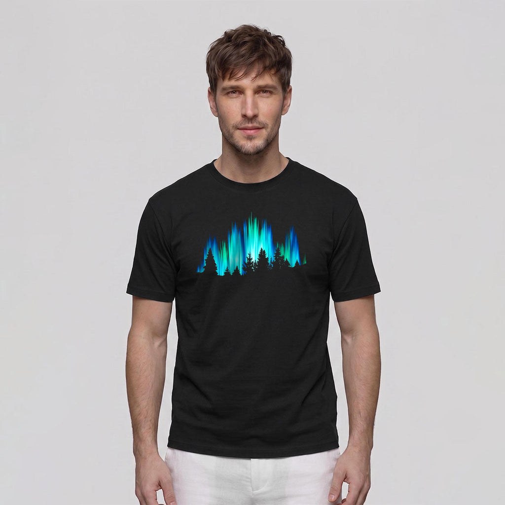 Gorgeous Night View Print Natural Style Breathable T-Shirt