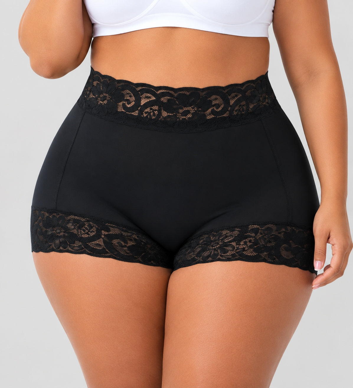 Women High Waist Lace Tummy Control Shaper Panties