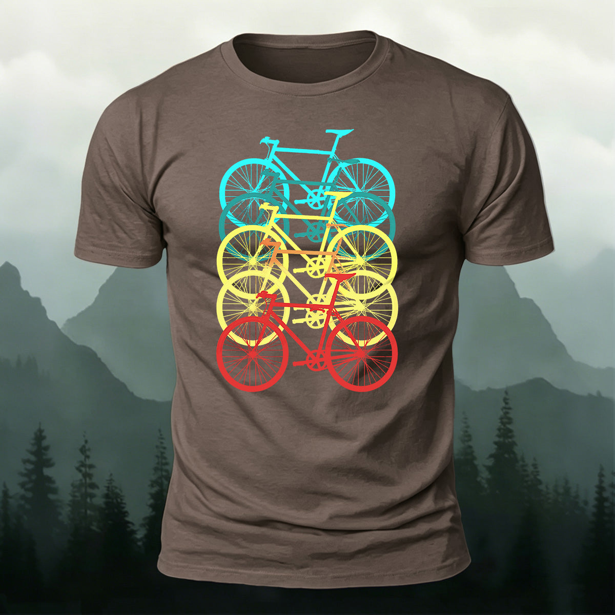 Bicycle Graphic Outdoor Soft Premium Cotton T-Shirt