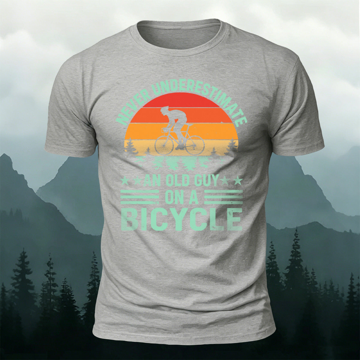 Cycling Spirit Printed Casual Breathable Material T-Shirt