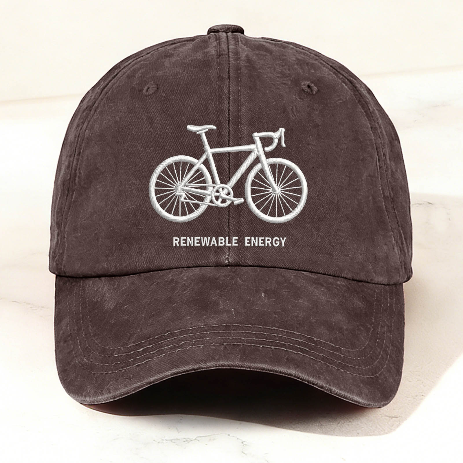 Bicycle Graphic Faux Embroidery Casual Trendy Cap