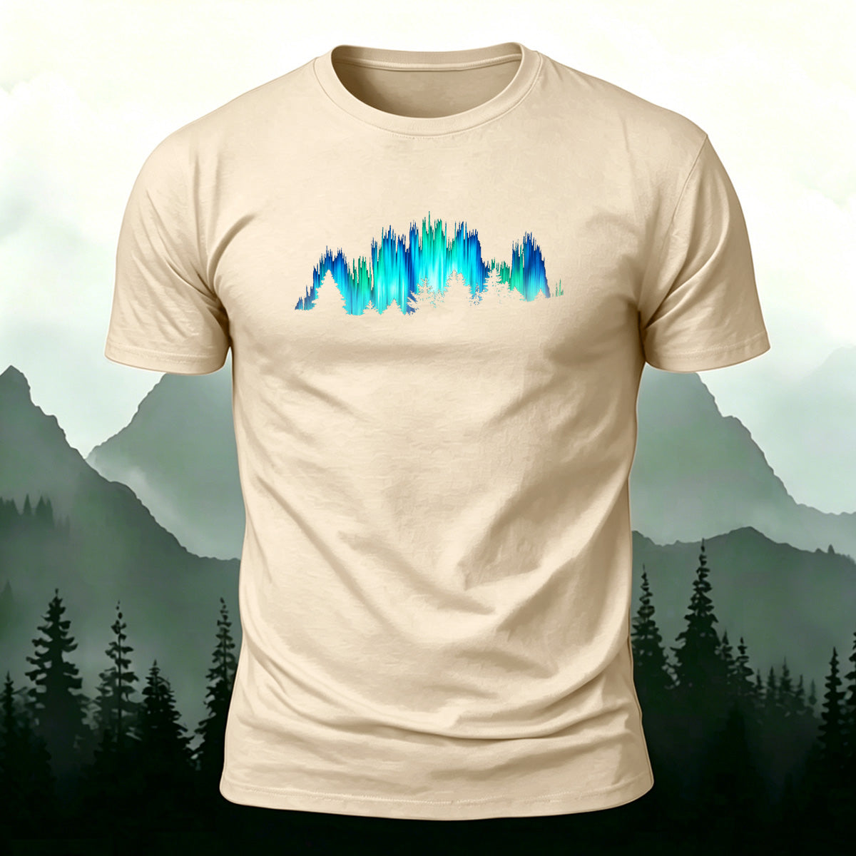 Gorgeous Night View Print Natural Style Breathable T-Shirt