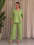 Casual Commuting Comfortable Loose Round Neck Set