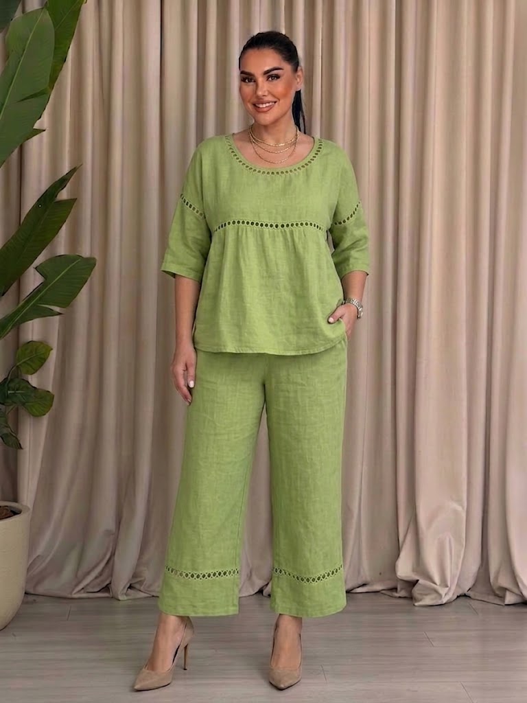Casual Commuting Comfortable Loose Round Neck Set