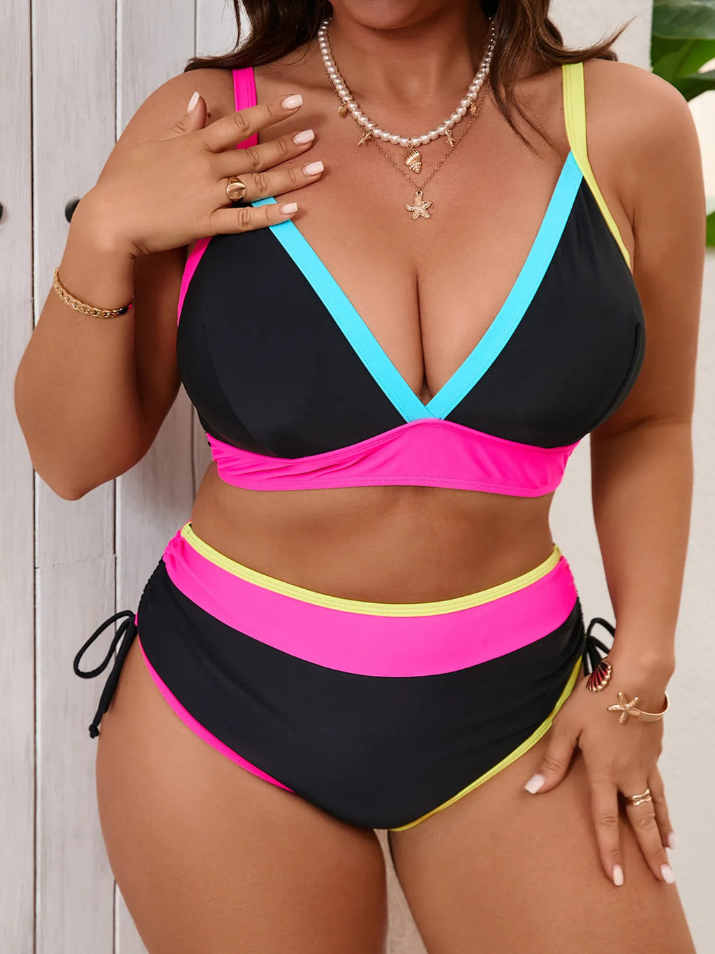 Women's Drawstring Thong Separate-Piece Sexy Bikini