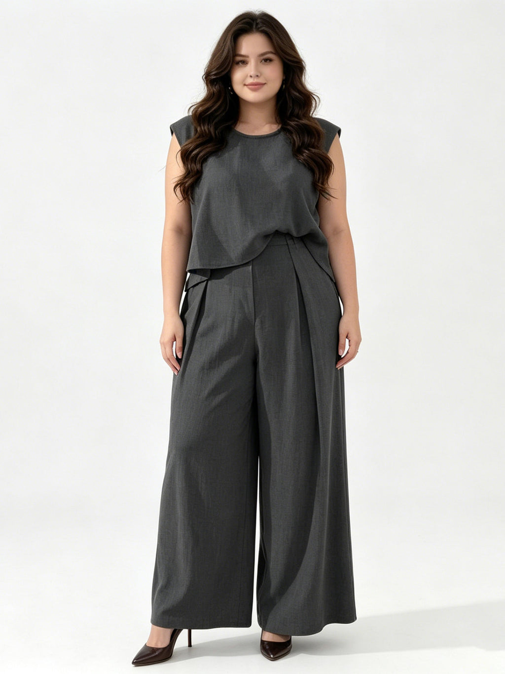 Cotton-Linen Fashionable Casual Loose-Fit Two-Piece Set