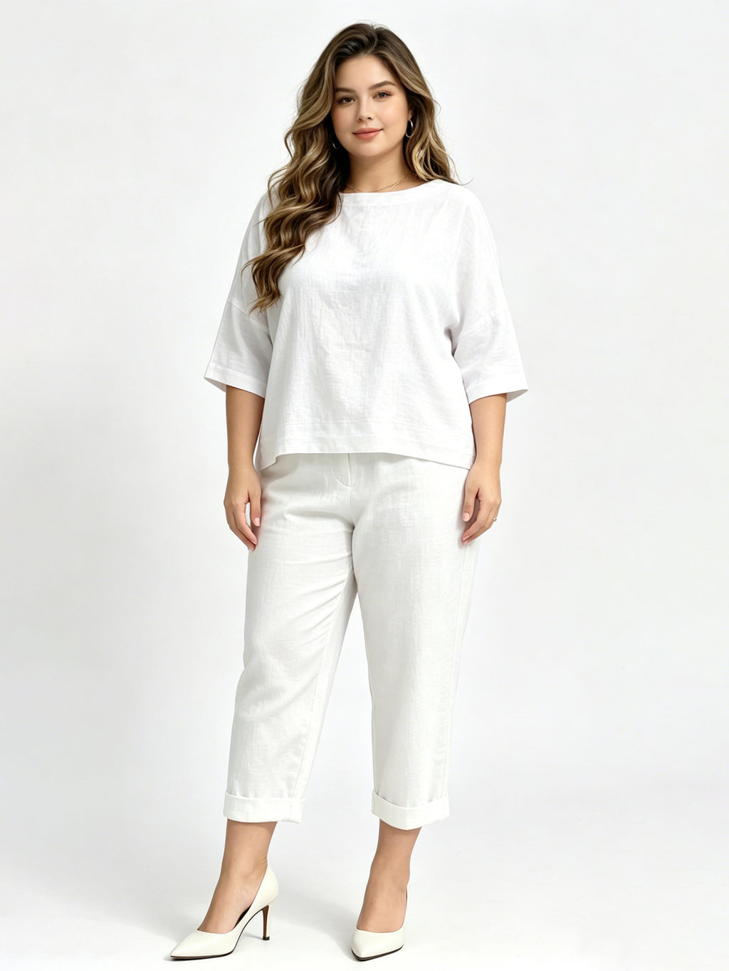 New Arrival Cotton Linen Loose Comfortable Casual Set