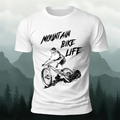 Mountain Biking Print Breathable Material T-Shirt
